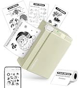 ORGBRO Sticker Printer Machine, X3 Mini Printer Print Pods Portable Thermal Inkless Sticker Maker...