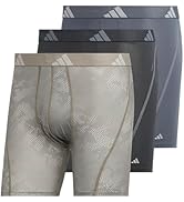 adidas Men's Performance Athletic Mesh Boxer Brief Underwear, Moisture Wicking, Sport Comfort, 3-...