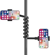 Chunxiao Mic Stand Phone Holder for Microphone Stand Fits Most 3.5" - 7.5" Smartphones - Flexible...