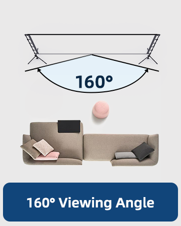 vamvo Projector Screen with Stand 120 inch