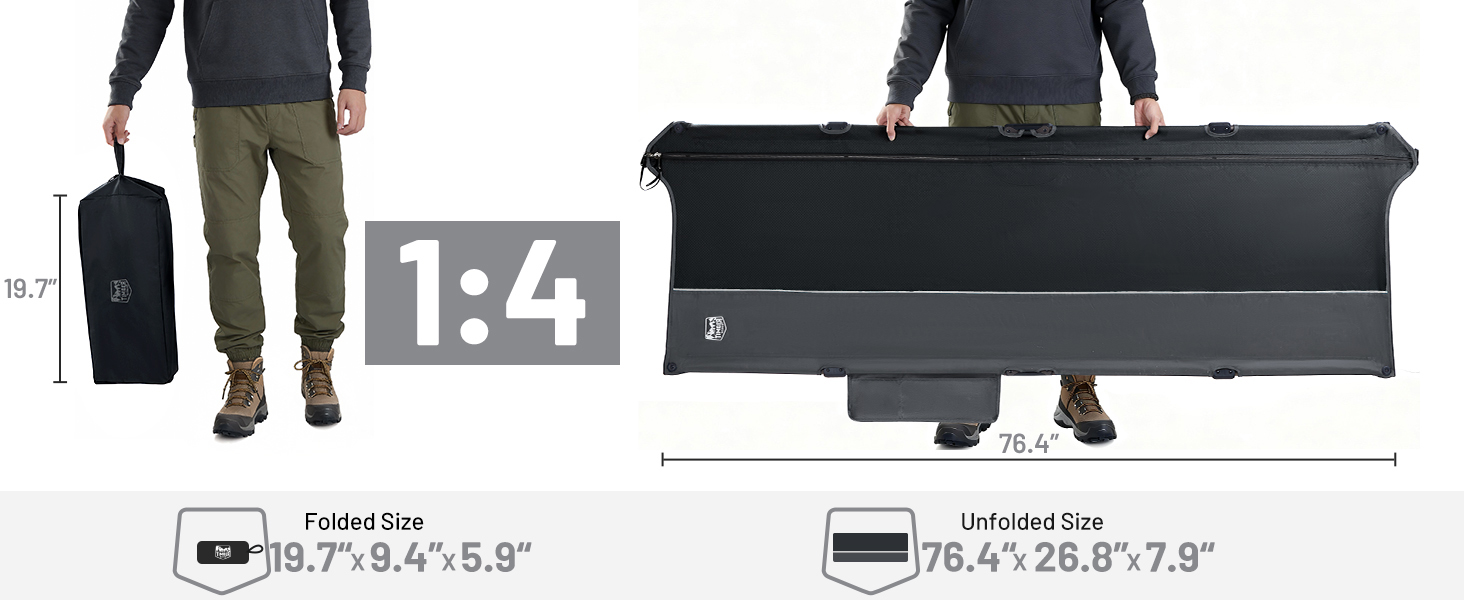 Camping Cot SIZE