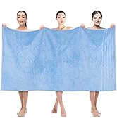 American Soft Linen Jumbo Large Bath Towels, 100% Turkish Cotton Bath Sheet 35 in 70 in, Bath Tow...