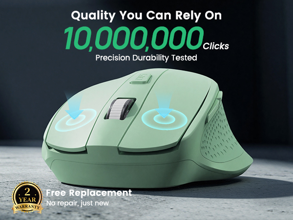100,000 Click Tested Built for Long-Lasting Durability