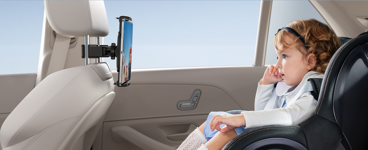 headrest tablet holder