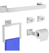 CHIKESI Brushed Nickel 5-Pieces Bathroom Hardware Set, SUS304 Rustproof Steel 16