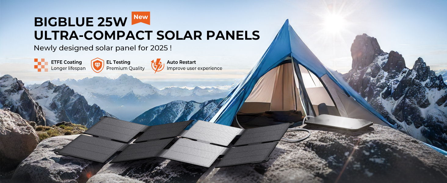 25W ETFE SOLAR PANELS