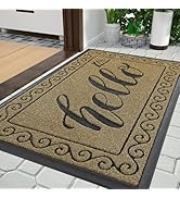 Yimobra Outdoor Indoor Door Mat Outside Entrance 36 x 24, 100% Waterproof All-Season Front Welcom...