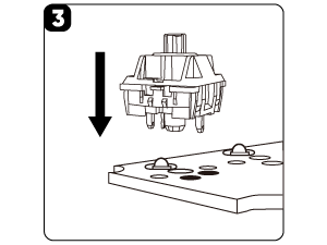 PLACE THE NEW SWITCH ON THE RIGHT POSITION