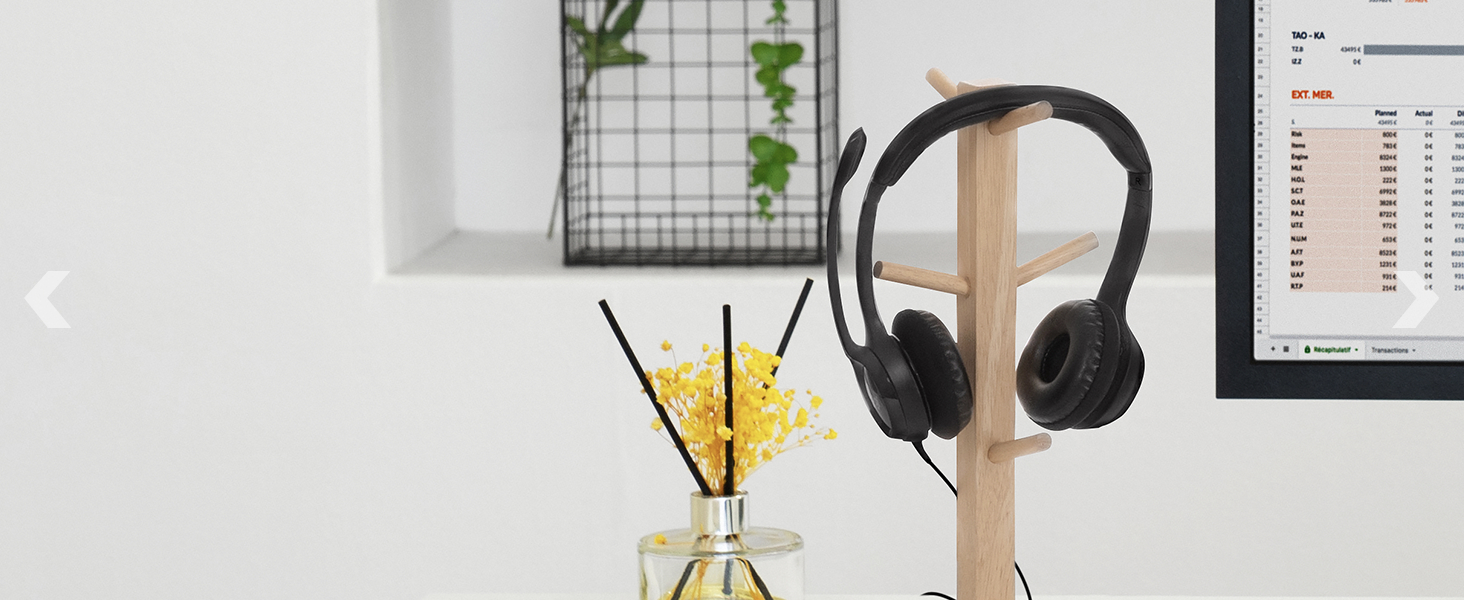 h390 usb headset black