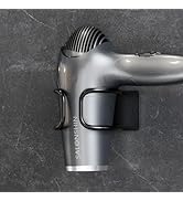 YIGII Universal Hair Dryer Holder Wall Mounted, Self Adhesive Blow Dryer Hanger Compatible with M...