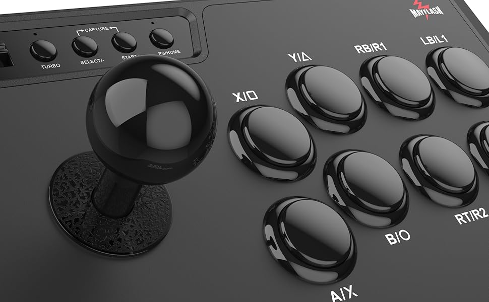 MAYFLASH Arcade Fighting Stick F101 for Switch 2, PC Windows, PS3, Android, NeoGeo mini