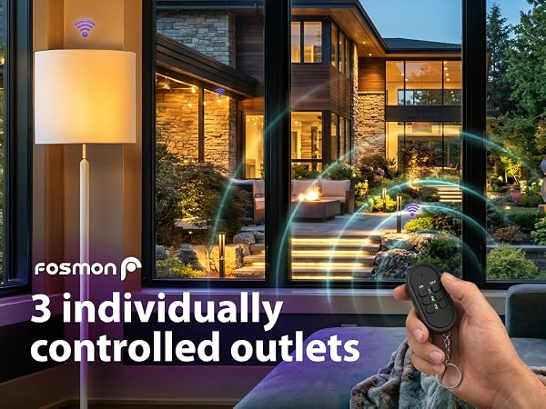 3 individually controlled outlets