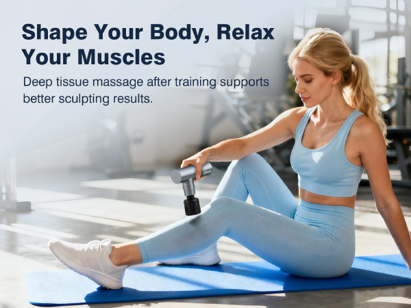 cotsoco Mini Deep Tissue Massage Gun with Heat and Cold Therapy