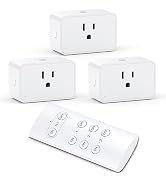G-Homa Wireless Electrical Outlets with Remote Control, 1875W/15A, 100FT Range, ETL Listed - 3 So...