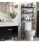 YBING Over The Toilet Rack 3 Tier Bathroom Shelf Over Toilet Storage Organizer Freestanding Above...