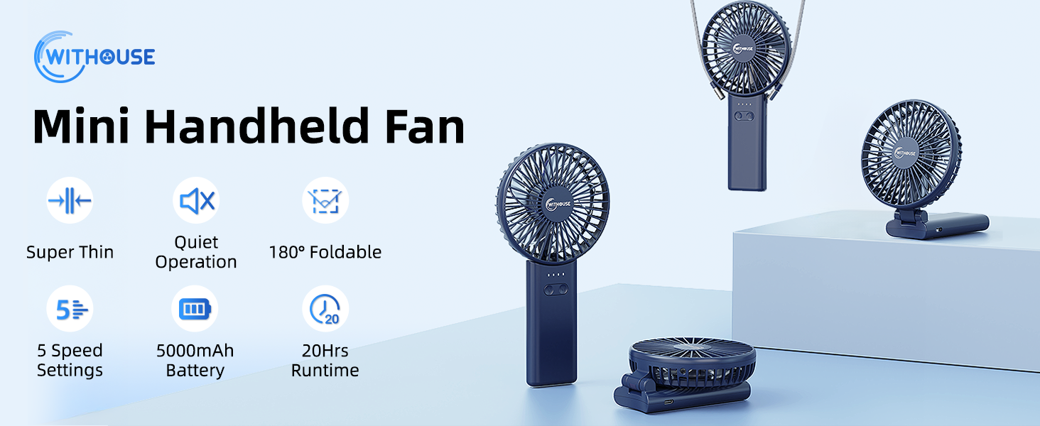 3-IN-1 Foldable Handheld Fan