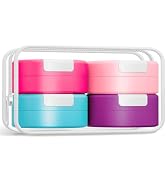 Gemice Travel Containers for Toiletries, Magnetic Travel Containers, TSA Approved Cream Jars with...