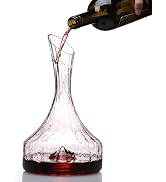 Drincarier Wine Decanter, 1600ml /54oz Red Wine Decanter, Hand Blown Lead-Free Crystal Wine Caraf...