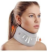 Neck Brace for Neck Pain and Support, Soft Neck Support Relieves Pain &amp; Pressure in Spine for Wom...