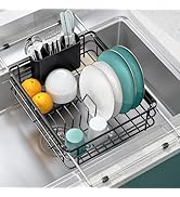 Over the Sink Dish Drying Rack,In Sink Dish Drying Racks,Expandable Dish Rack Over Sink Counter,A...