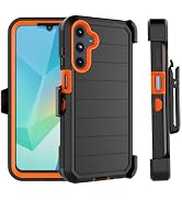 Njjex Rugged Case for Samsung Galaxy A16 5G, for Samsung A16 5G Case with Belt Clip Holster, Buil...