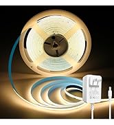 ShineBurky 32.8FT/10m COB LED Strip Light, Warm White 3000K LED Tape Lights, 3200LEDS CRI93+ Flex...