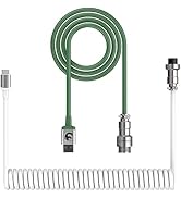 ZIYOU LANG C01 Custom Coiled USB C to A Cable with Detachable Double Sleeved Spiral Cable Extenda...