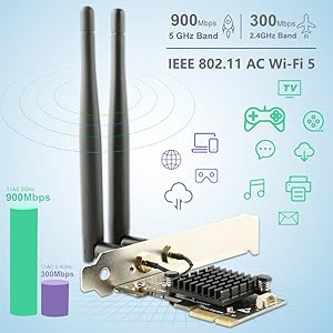 11AC dual-band pcie wifi card