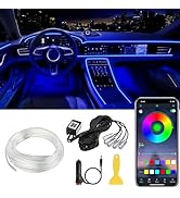 Interior Car LED Strip Lights APP Control, 5 in 1 RGB 16 Million Colors Ambient Lighting Kit with...