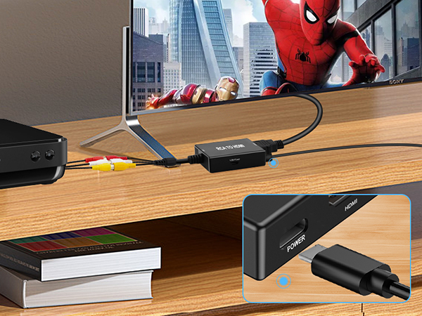rca to hdmi adapter av to hdmi converter