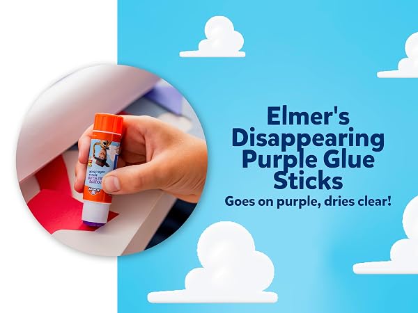 Elmer&amp;#39;s Disappearing Purple Glue Sticks