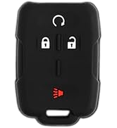 KeylessOption Key Fob Cover Replacement for 2014 2015 2016 2017 2018 Chevrolet Chevy Silverado Co...