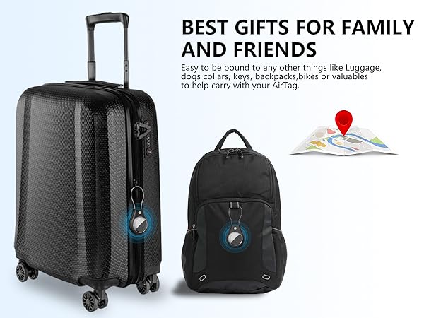 Airtag Keychain with Secure Lock