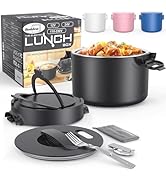 Buddew 100W Electric Lunch Box, 34-Ounce Portable Food Warmer for Work/Office/Car/Travel 12V/24V/...