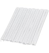 100 Pack Double Loop Wire Binding Spines, 3 to 1 Pitch,1/2 Inch Wire Cinch Book Binding Fit for S...