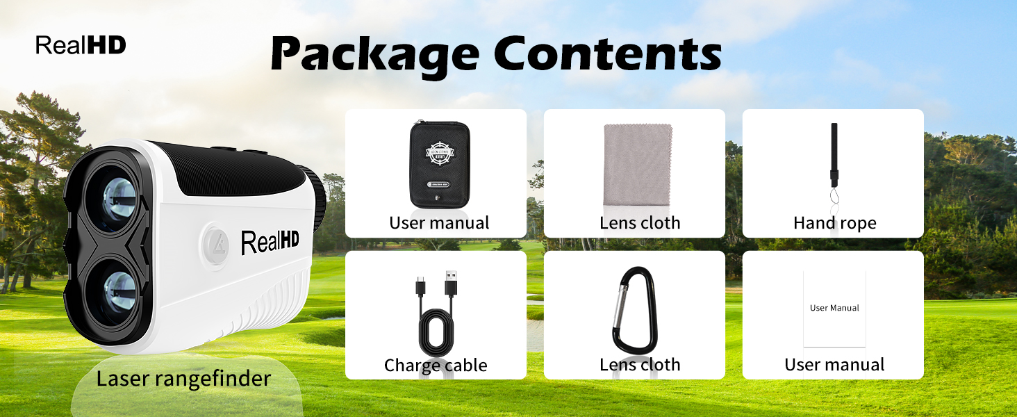 golf range finder with slope