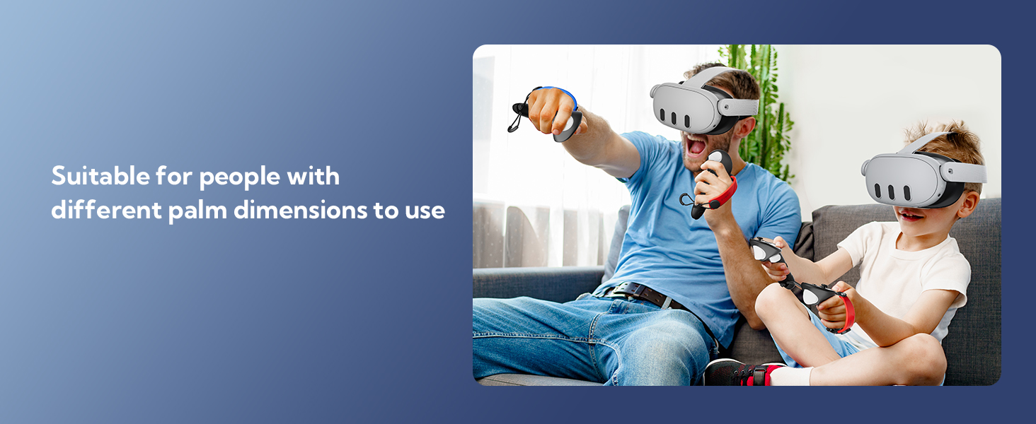 ZYBER Rechargeable Controller Grips for Meta Quest 3S/3 Accessories