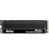 Netac 512GB PCIe 4.0 NVMe M.2 SSD Up to 7,300 MB/s NVMe Internal Gaming SSD with Graphene Aluminu...
