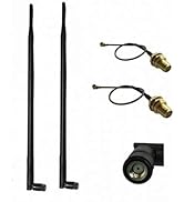 WiFi Antenna 9db with RP-SMA Connector for Wireless Network Router/USB Adapter/PCI PCIe Cards/IP ...