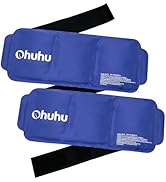 Ice Pack Wrap for Injuries: Ohuhu 2 Pack Reusable Ice Packs with Wrap Hot Cold Therapy Gel Ice Pa...