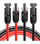 CERRXIAN 10AWG 3.2FT Solar Panel Extension Cable, Solar Male to Female Connector,Solar Panel Wire...