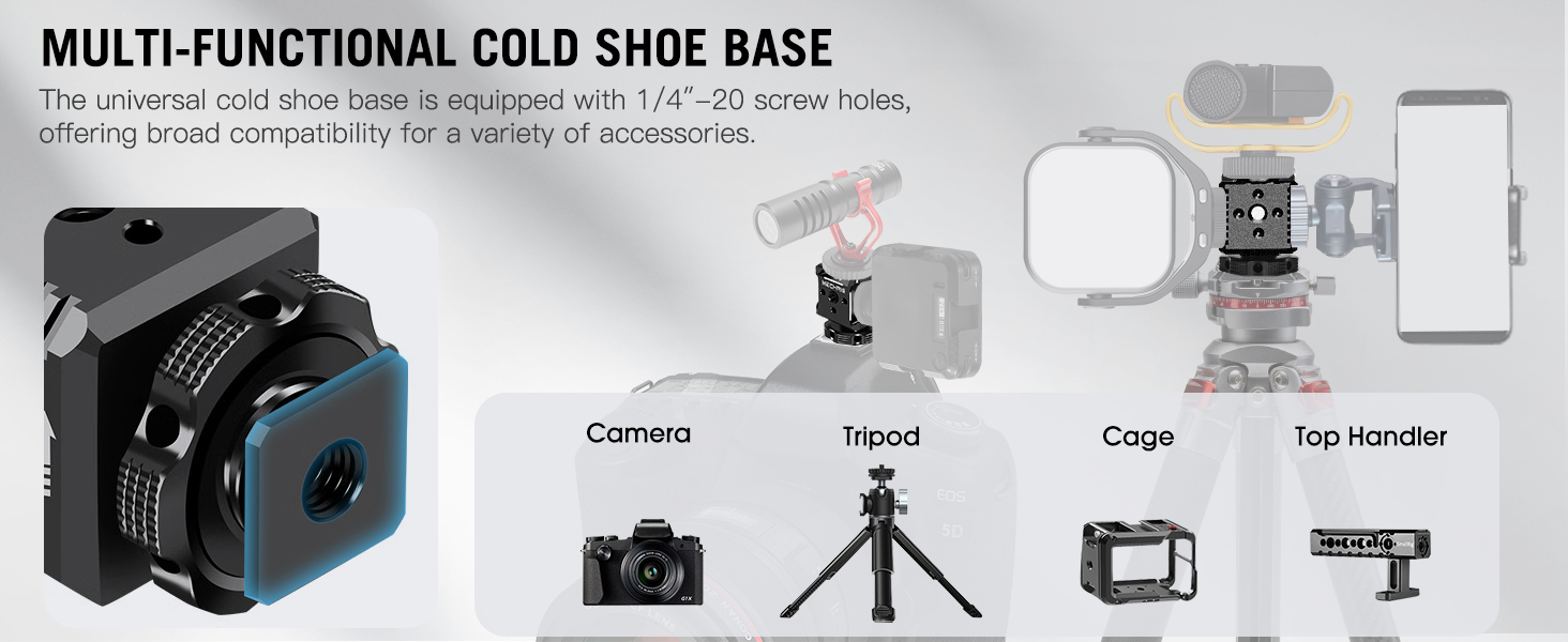 triple cold shoe mount