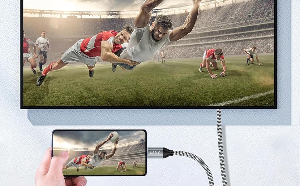 chenlenic usb c to hdmi 8K cable with thunderbolt 5 4 to hdmi cable typec to hdmi2.1 cable hdr cable