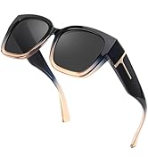 Myiaur Fit Over Sunglasses for Women, Trendy Designer Style Oversized Polarized Sunglasses for Dr...