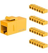 iwillink RJ45 Cat6 Keystone Coupler 25-Pack, Female to Female Cat6 Keystone Jack, UTP Keystone Co...