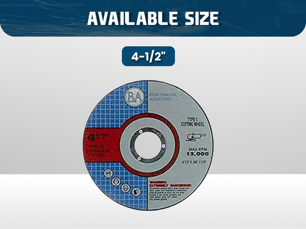 Durable aluminum oxide cut-off wheels for cutting steel, metal pipes, and general fabrication.