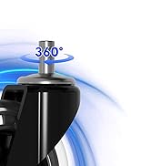 FLEXISPOT Heavy-Duty Office Chair Casters, 3" Universal Replacement Wheels for All Floors, Smooth...