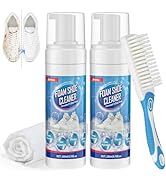 Jevvu Shoe Cleaner, Sneaker Cleaner Foam for Removing Stains and Dirt, Shoe Cleaning Kit for Whit...