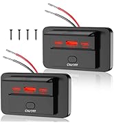 2PCS 3 Ports 12V RV USB Outlet 90W, Dual PD3.0 Type-C Quick Charge 72W & USB QC3.0 18W Panel Wall...