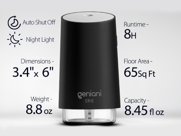 Portable Small Cool Mist Humidifiers - USB Desktop Humidifier for Plants, Office, Car